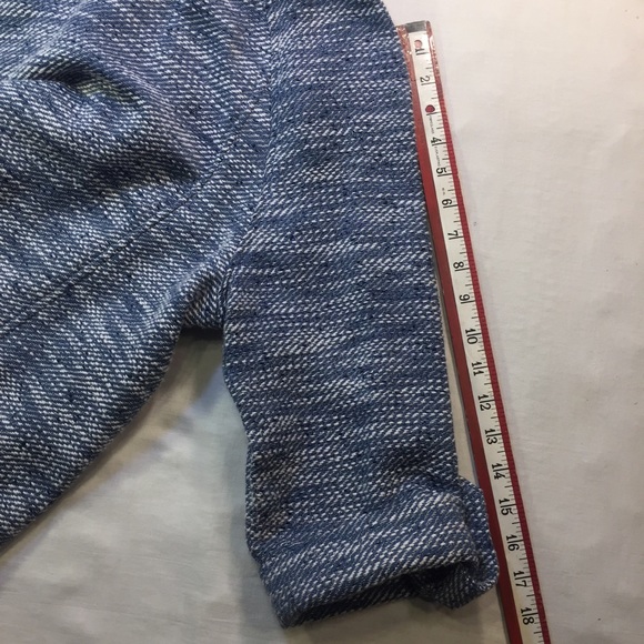 Appleseed’s blue woven open front jacket sz L - Picture 8 of 8